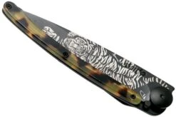 Deejo Tattoo 37g, Black Turtle, Tiger 1GC000100 Pocket Knife -Knives Store DJ1GC000100 04 deejo