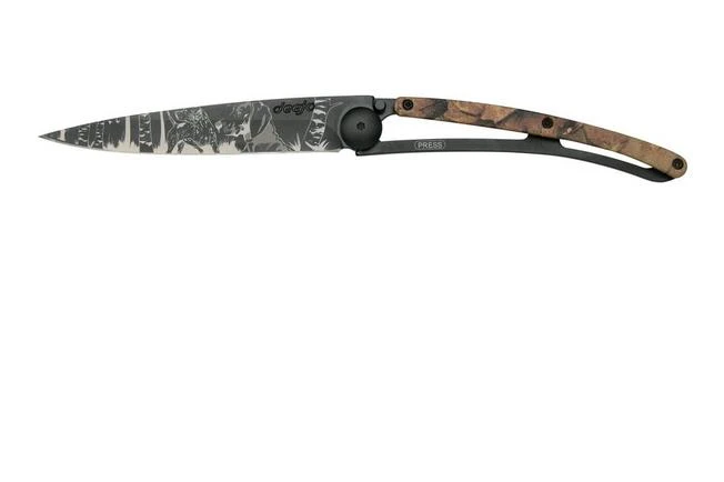 Deejo Tattoo 37g Brown Camo Hunting Day, 1GM000028, Pocket Knife 1 Deejo Tattoo 37g Brown Camo Hunting Day, 1GM000028, Pocket Knife