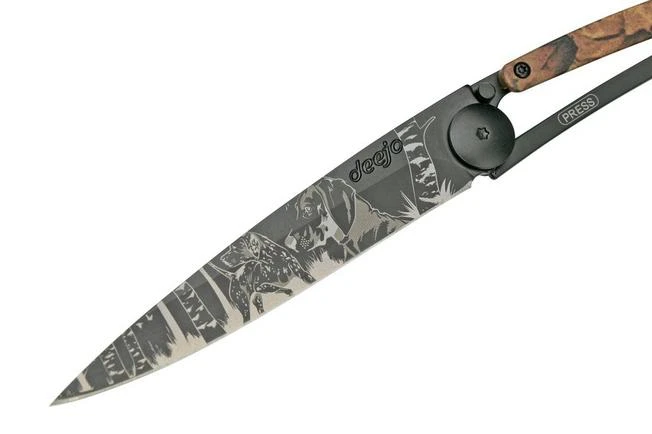 Deejo Tattoo 37g Brown Camo Hunting Day, 1GM000028, Pocket Knife 3 Deejo Tattoo 37g Brown Camo Hunting Day, 1GM000028, Pocket Knife - Image 3