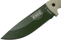 ESEE Model 5 OD Green Blade 3D Green Canvas Micarta Survival Knife 5POD-017 Kydex Sheath + Clip Plate -Knives Store EE 5POD 017 03 esee knives