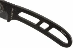 ESEE Candiru Black CAN-B Neck Knife With Black Sheath + Belt Clip -Knives Store EE CAN B 03 esee knives candiru black ee can b d3