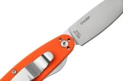 ESEE Churp EE-CH-04 D2, Orange Micarta Pocket Knife -Knives Store EE CH 04 06 esee