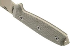ESEE Model 3 Desert Tan Blade, Grey Handle 3P-MB-DT With Sheath + Clip And MOLLE-back -Knives Store EE ESEE 3P MB DT 04 esee knives