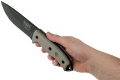 ESEE Model 5 Tactical Gunsmoke, Desert Tan Handle 5P-TG With Kydex Sheath + Belt Clip -Knives Store EE ESEE 5P TG 06 esee knives