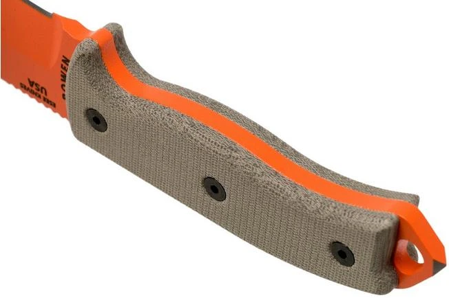 ESEE Model 5 Orange 5POG OD Green Micarta Survival Knife With Kydex Sheath + Belt Clip 4 ESEE Model 5 Orange 5POG OD Green Micarta Survival Knife With Kydex Sheath + Belt Clip - Image 4