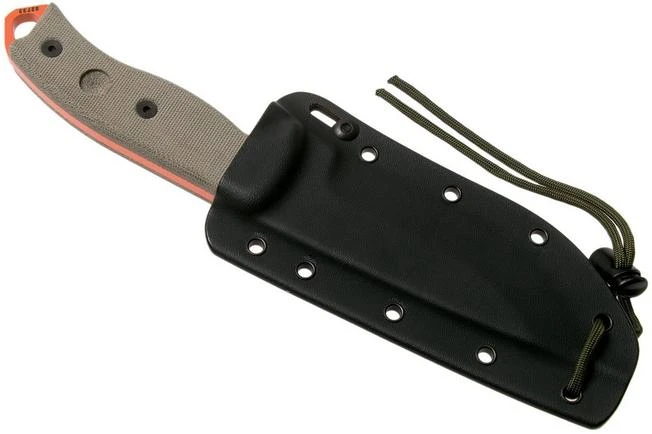 ESEE Model 5 Orange 5POG OD Green Micarta Survival Knife With Kydex Sheath + Belt Clip 7 ESEE Model 5 Orange 5POG OD Green Micarta Survival Knife With Kydex Sheath + Belt Clip - Image 7