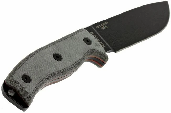 ESEE Model 6 Black Blade, Grey Handle 6P-KO Survival Knife Without Sheath 6 ESEE Model 6 Black Blade, Grey Handle 6P-KO Survival Knife Without Sheath - Image 6