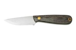 BRISA Necker 70 Bison Micarta, Leather Sheath