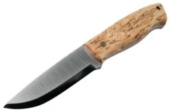 Brisa Trapper 95 - O1 Scandi - Curly Birch With Firesteel 2055 Bushcraft Knife -Knives Store ENZ 2055 03 brisa