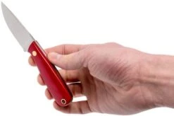 Brisa Necker 70 Alice, Red Micarta, Leather Sheath 9819 -Knives Store ENZ 9819 06 enzo enz 9819 06