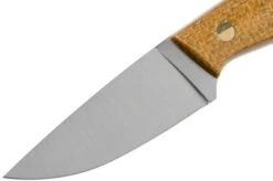 Brisa Bobtail 80 Mustard Micarta Handle, 12C27, Leather Sheath 9952 -Knives Store ENZ 9952 03 enzo knives