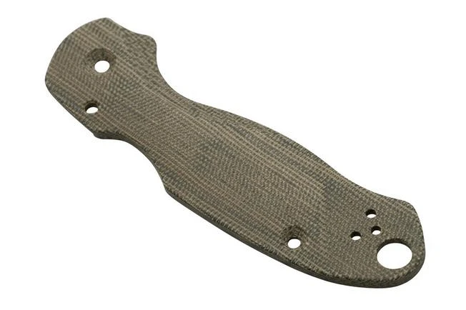 Flytanium Spyderco Para 3 Scales, Lotus Green Canvas Micarta 2 Flytanium Spyderco Para 3 Scales, Lotus Green Canvas Micarta - Image 2