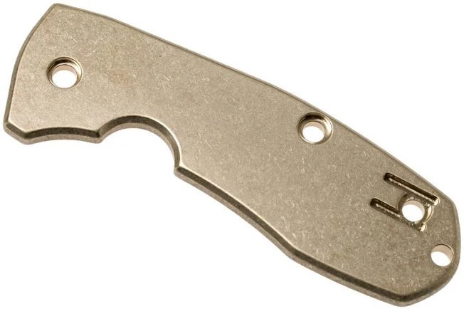Flytanium Spyderco Techno 2 Scale, Brass 1 Flytanium Spyderco Techno 2 Scale, Brass