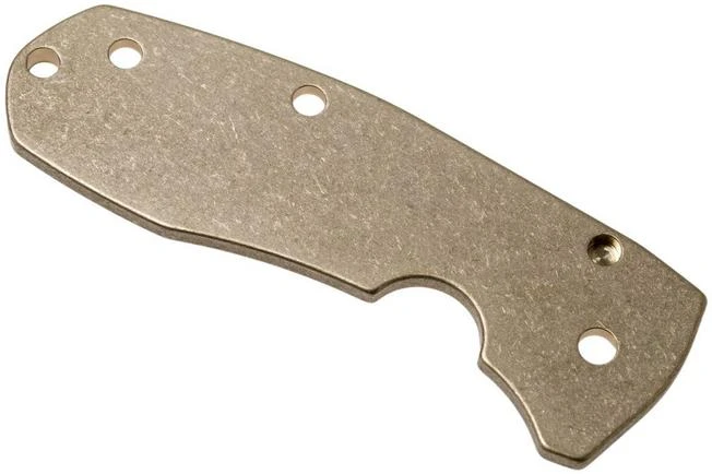 Flytanium Spyderco Techno 2 Scale, Brass 2 Flytanium Spyderco Techno 2 Scale, Brass - Image 2