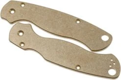 Flytanium Spyderco Paramilitary 2 Scales, Brass