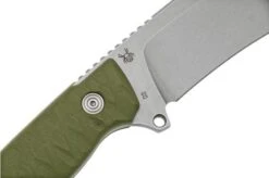 Black Fox Golem, Stonewashed D2 Blade, OD Green G10 Fixed Knife -Knives Store FOBF 757OD 05 blackfox
