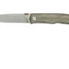 Fox Knives The Sicilian, Satin Green Micarta FX-525MI Pocket Knife, Bob Terzuola Design