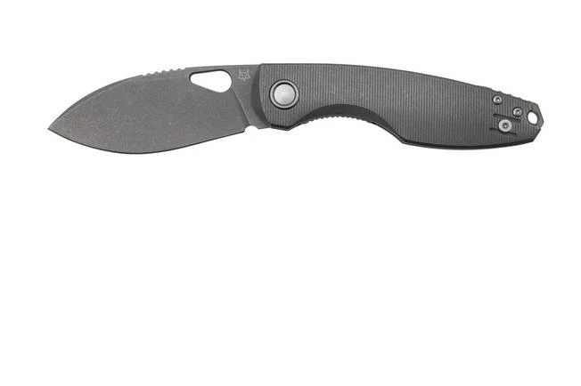 Fox Chilin FX-530-TIASW Acid Stonewashed M398, Grey Titanium Pocket Knife, Jesper Voxnaes Design 1 Fox Chilin FX-530-TIASW Acid Stonewashed M398, Grey Titanium Pocket Knife, Jesper Voxnaes Design