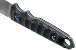 Fox Knives Ryu FX-634DCF Marble Carbon Fibre, Herringbone Damascus, Fixed Knife, Black Roc Knives Design -Knives Store FOFX 634DCF 04 fox knives