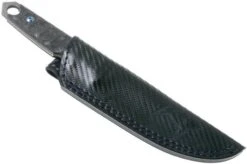 Fox Knives Ryu FX-634DCF Marble Carbon Fibre, Herringbone Damascus, Fixed Knife, Black Roc Knives Design -Knives Store FOFX 634DCF 06 fox knives