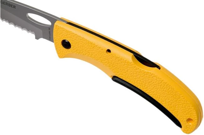 Gerber E-Z Out Rescue Yellow 6971 Serrated Pocket Knife 7 Gerber E-Z Out Rescue Yellow 6971 Serrated Pocket Knife - Image 7