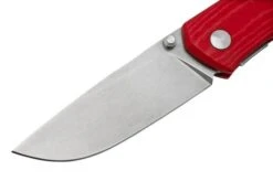 GiantMouse ACE Iona V2 Red Linen Micarta Stonewashed Magnacut, Pocket Knife -Knives Store GM IONA V2 RED LINEN 03 giantmouse