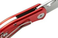 GiantMouse ACE Nibbler Red Aluminum, N690 Pocket Knife, Ansø And Voxnaes Design -Knives Store GMNIBBLER ALU RED 06 giantmouse