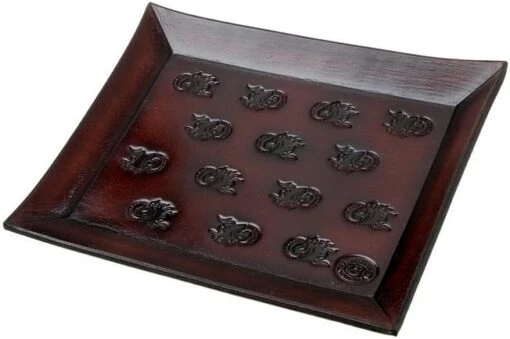 Rick Hinderer Knives Leather Valet Tray, Rectangular