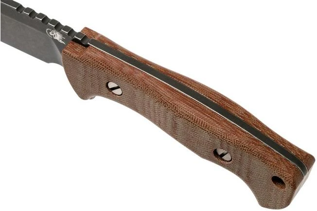 Rick Hinderer Ranch Bowie Natural Canvas Micarta, Battle Black, Bowie Knife 5 Rick Hinderer Ranch Bowie Natural Canvas Micarta, Battle Black, Bowie Knife - Image 5