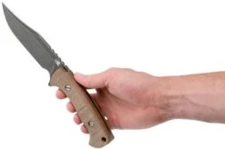 Rick Hinderer Ranch Bowie Natural Canvas Micarta, Battle Black, Bowie Knife 13 Rick Hinderer Ranch Bowie Natural Canvas Micarta, Battle Black, Bowie Knife -Knives Store HRK TRB BB NM 06 rick hinderer knives