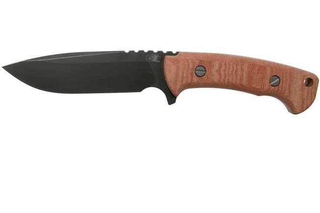 Rick Hinderer Ranch Drop Spanto Battle Black, Red Micarta Survival Knife 1 Rick Hinderer Ranch Drop Spanto Battle Black, Red Micarta Survival Knife