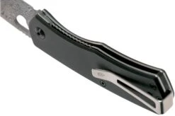 The James Brand The Folsom Black, Damascus, Micarta, KN102147-00 Pocket Knife -Knives Store JAKN112147 00 05 the james brand