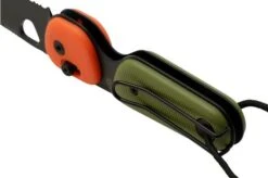 The James Brand The Redstone, OD Green + Orange PP, Black, Serrated, KN118197-01, Pocket Knife -Knives Store JAKN118197 01 04 jamesbrand