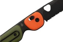 The James Brand The Redstone, OD Green + Orange PP, Black, Serrated, KN118197-01, Pocket Knife -Knives Store JAKN118197 01 05 jamesbrand