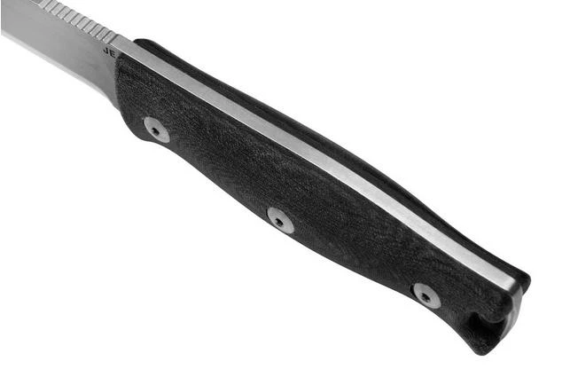 J.E. Made BushCraft ScandiGrind, Black Micarta Bushcraft Knife 5 J.E. Made BushCraft ScandiGrind, Black Micarta Bushcraft Knife - Image 5