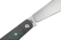 Jack Wolf Low Drag Jack DRAG-01-BLK, Black Canvas Micarta, Slipjoint Pocket Knife -Knives Store JW DRAG 01 BLK 05 jackwolf