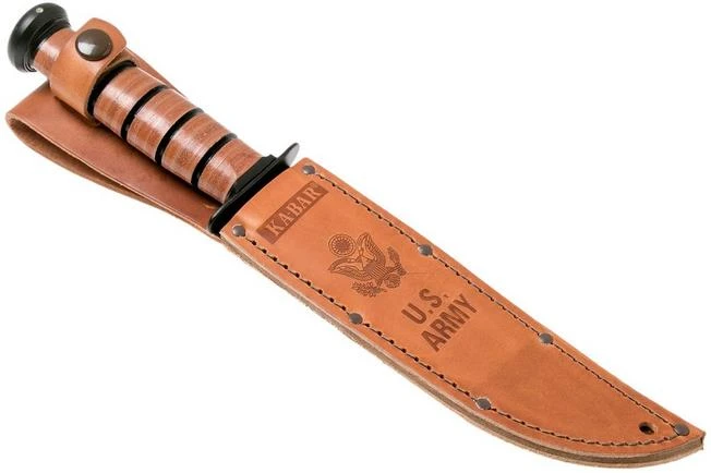 KA-BAR U.S. Army Knife 1220 Fixed Knife, Leather Sheath 7 KA-BAR U.S. Army Knife 1220 Fixed Knife, Leather Sheath - Image 7
