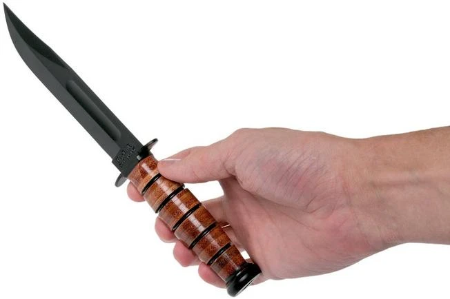 KA-BAR Short USMC Knife 1250, Leather Sheath 6 KA-BAR Short USMC Knife 1250, Leather Sheath - Image 6