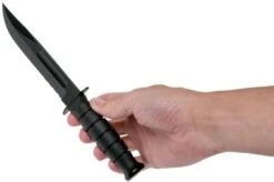 KA-BAR Short Fighting Knife 1259 Serrated, Kraton Handle, Fixed Knife -Knives Store KA1259 06 ka bar