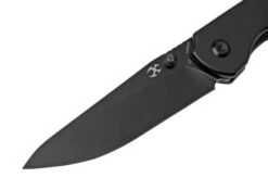 Kansept Warrior T1005S2 Black Drop Point, Black & Green G10 Pocket Knife, Kim Ning Design -Knives Store KST1005S2 03 kansept