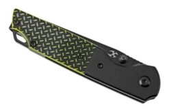 Kansept Warrior T1005S2 Black Drop Point, Black & Green G10 Pocket Knife, Kim Ning Design -Knives Store KST1005S2 06 kansept