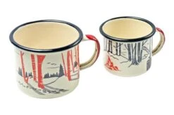 Knivesandtools Enamel Set E-SET-02, Mugs 8 Cm & 10 Cm, Enamel Mugs -Knives Store KT E SET 02 03 kato