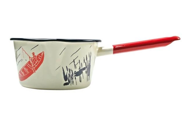 Knivesandtools Enamel Saucepan E-SP14-01, 14 Cm, Enamel Sauce Pan 1 Knivesandtools Enamel Saucepan E-SP14-01, 14 Cm, Enamel Sauce Pan