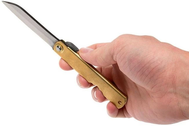 Higonokami Pocket Knife 7,7 Cm HIGO12BR, White Paper Steel, Sheepfoot 7 Higonokami Pocket Knife 7,7 Cm HIGO12BR, White Paper Steel, Sheepfoot - Image 7