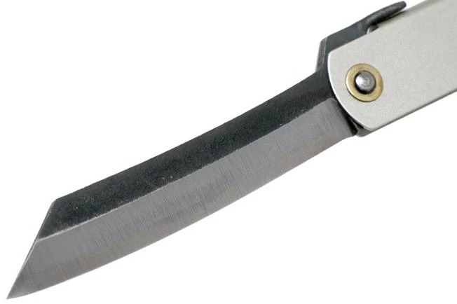 Higonokami Pocket Knife 7.3 Cm HIGOC10B, Blue Paper Steel, Silver Matte Steel 3 Higonokami Pocket Knife 7.3 Cm HIGOC10B, Blue Paper Steel, Silver Matte Steel - Image 3