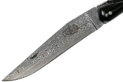 Forge De Laguiole 12 Cm 1012FEBSAT-L12 Ebony Wood-Damasteel Laguiole Knife -Knives Store LA1012FEBSAT L12 03 forge de laguiole