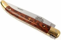 Forge De Laguiole - Natural Wood Folder, Snakewood -Knives Store LA1211AM 03 forge de laguiole vouwmes la1211am d3