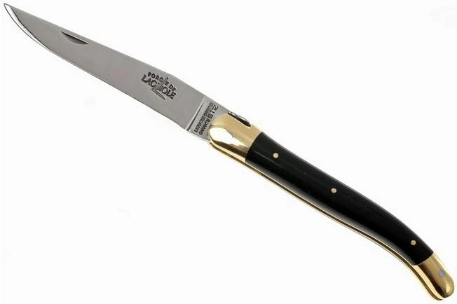 Forge De Laguiole Pocket Knife, Black Horn, 1211BN 1 Forge De Laguiole Pocket Knife, Black Horn, 1211BN