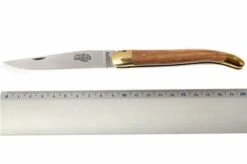 Forge De Laguiole - Natural Wood Folder, Olivewood -Knives Store LA1211OL 05 forge de laguiole vouwmes la1211ol d5