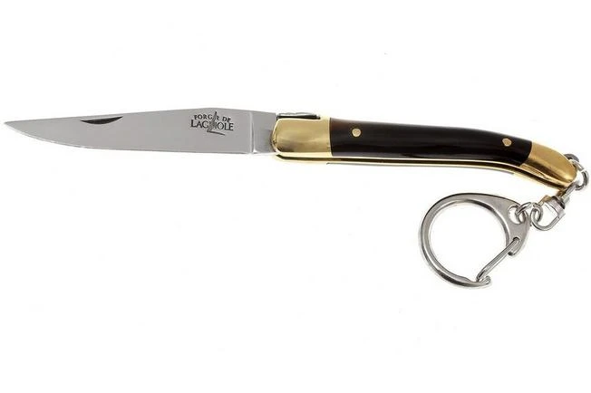 Forge De Laguiole Keychain Pocket Knife, Black Horn 1 Forge De Laguiole Keychain Pocket Knife, Black Horn
